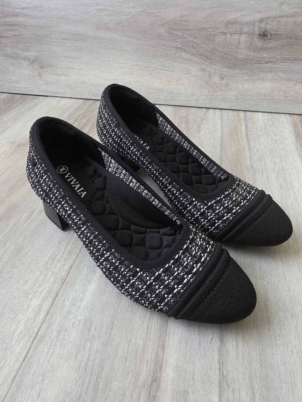Vivaia Almond-Toe Stress Free Chunky Heels (Julie Arch Pro) Size 5